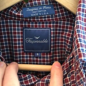Faconnable 100% cotton pocket shirt